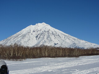 Fototapeta premium January 2018 Kamchatka,Avacha volcano_Mount Camel