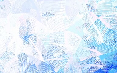 Light Pink, Blue vector texture with abstract forms.