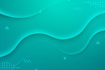Green gradient abstract background dynamic shape decoration