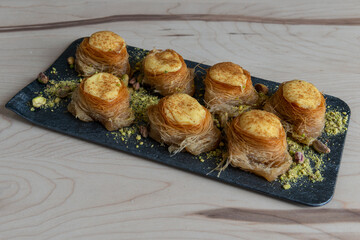 Postre libanés de cabello de ángel 