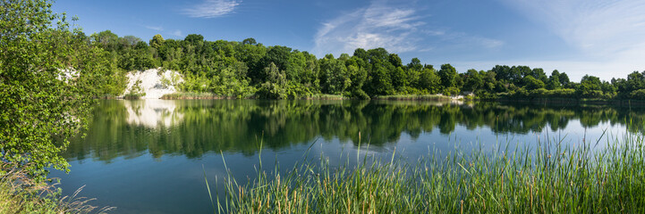 Panorama Kreidebergsee Hansestadt Lüneburg Sommer sonnig