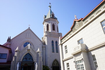 Catholic Hakodate Motomachi Church in Hakodate, Hokkaido, Japan - 日本 北海道 函館市 カトリック元町教会