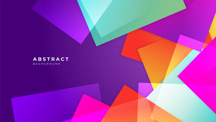Modern colorful purple abstract background for business presentation design template with geometric shapes
