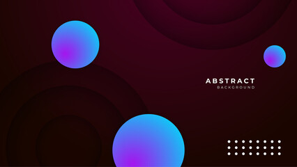 Modern colorful blue pink and black abstract background for business presentation design template with geometric shapes