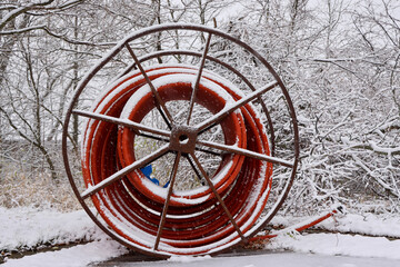 wheel in snow