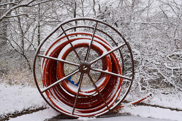 wheel in snow