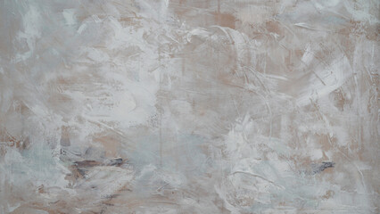 Nonfigurative art. Closeup view of a modern painting with beautiful brush texture and color palette.