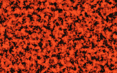 3d abstract volcanic molten lava texture background. Fire ground. Landscape with molten magma. 3d rendering illustration..