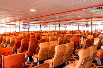 Fototapeta premium Interior of passenger transport ferry located in the Canary Islands