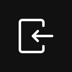 Login icon on grey background