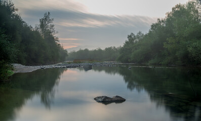 Sunrise by the river