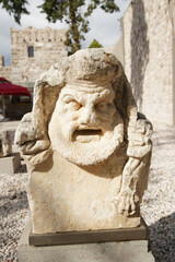 Obraz premium Sculpture in Bodrum Castle, Mugla, Turkey