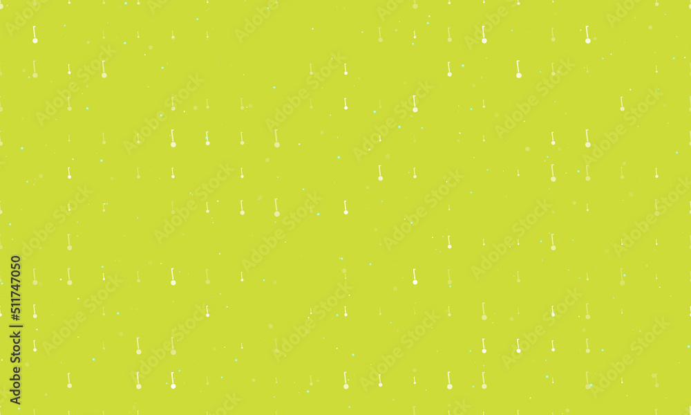 Poster seamless background pattern of evenly spaced white gyroscooters of different sizes and opacity. vect