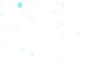 Light Green vector texture with triangular style with circles.