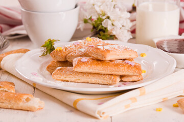 Puff pastry cookies.