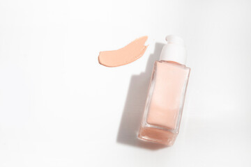 mockup of makeup powder foundation primer cc cushion concealer skin care bottle cosmetic tube of...