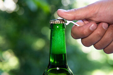 bottle of beer and opener