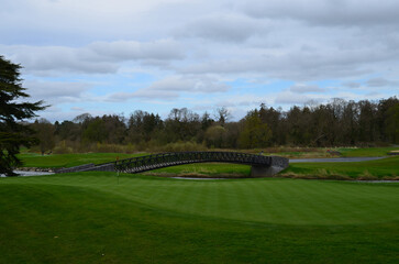 Wooden Bridge on an Irish Golf Course
