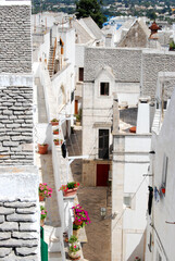 Fototapeta premium L'architettura bianca di Locorotondo, Puglia