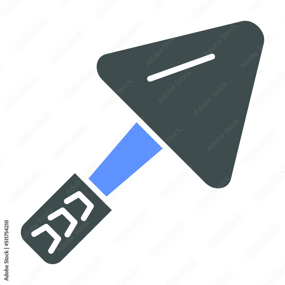 Wall mural trowel icon style