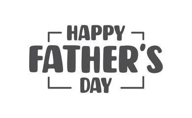 Happy father's day lettering design. Holiday dad celebration.