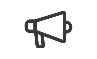 Megaphone icon. Loudspeaker vector illustration. Loud message promotion offer symbol.