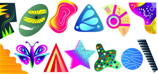 Abstract Geometric Shapes Modern Design