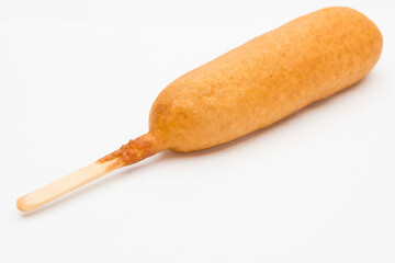 Corndog isolated on white