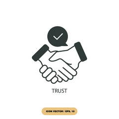trust icons  symbol vector elements for infographic web