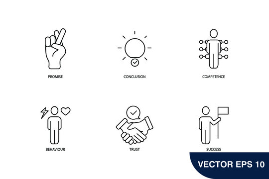 commitment icons set . commitment pack symbol vector elements for infographic web