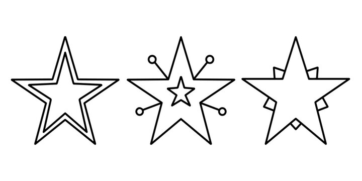Digital illustration of set of stars