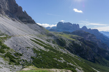 Obraz premium Beautiful mountain landscape in the Dolomites mountain region