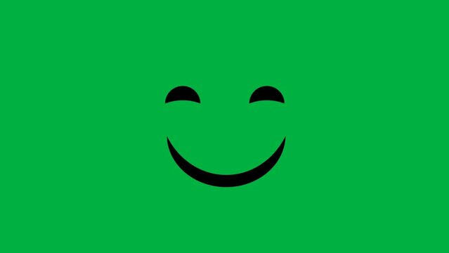 Full screen taste expression emoji animation. Seamless loop clip.