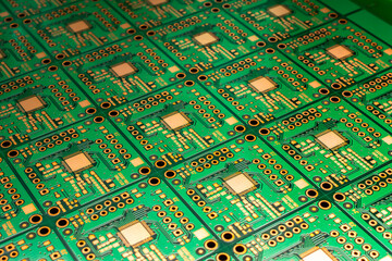  a printed circuit board in blue