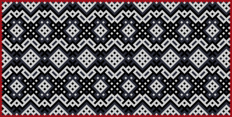 Multicolor truchet tiling connections illustration