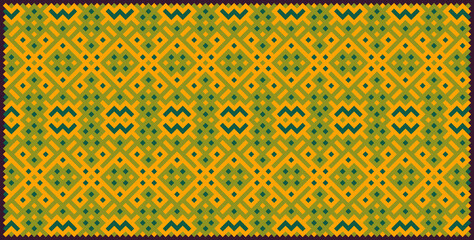 Multicolor truchet tiling connections illustration