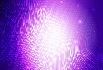 Obraz premium Light Purple, Pink vector backdrop with wry lines.