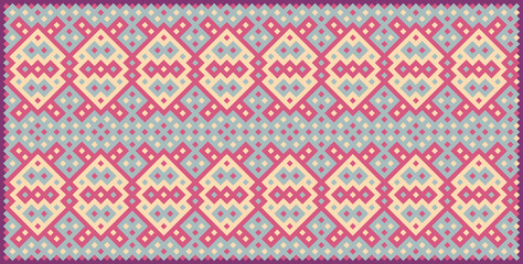 Multicolor truchet tiling connections illustration