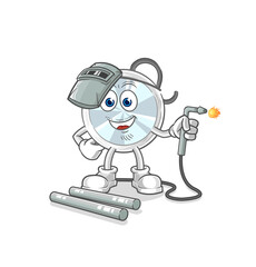 Fototapeta premium stethoscope welder mascot. cartoon vector
