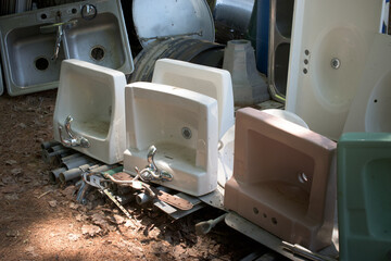 Not everything but the kitchen sink, but rather, nothing But Sinks.  A collection of sinks for sale...
