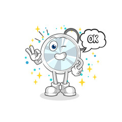 stethoscope agree mascot. cartoon vector