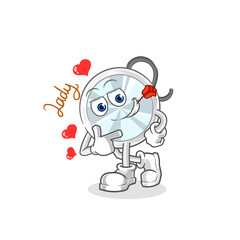 stethoscope flirting illustration. character vector