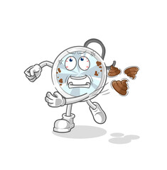 stethoscope throwing shit vector