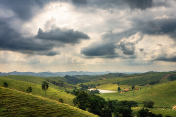 landscape with clouds