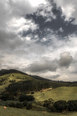 landscape with clouds