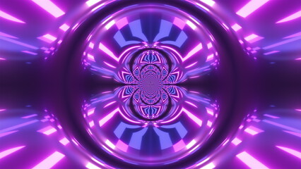 Neon lights. Computer generated 3d render