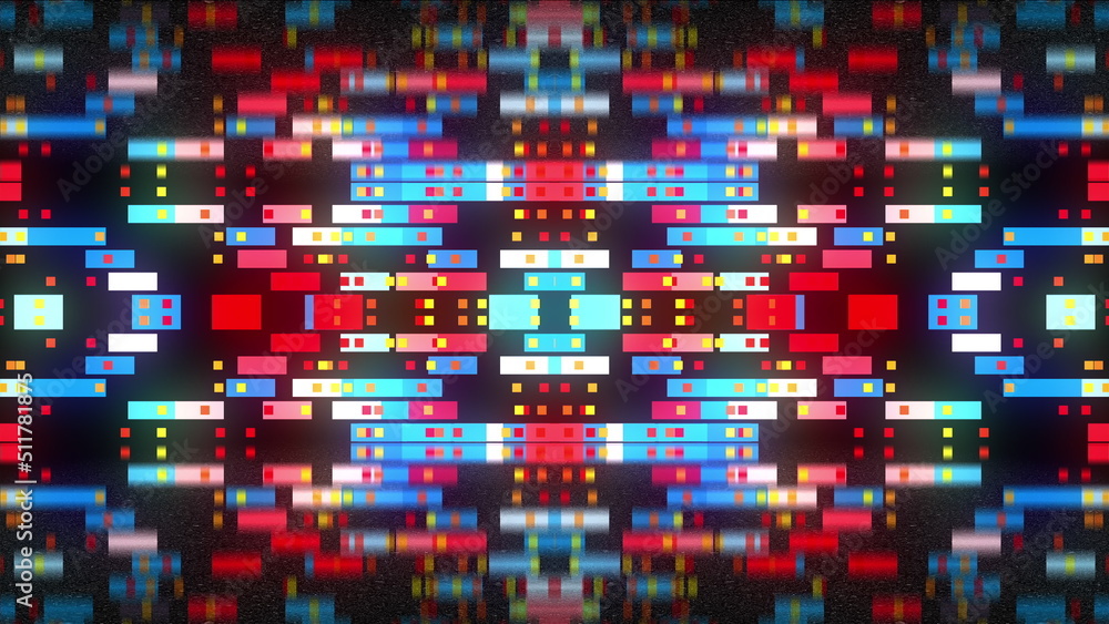 Poster technology abstract background with squares. computer generated 3d render