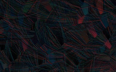 Dark Blue, Red vector texture with abstract forms.