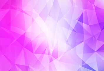Light Purple, Pink vector low poly layout.