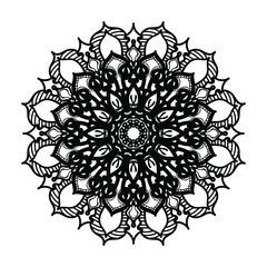 Hand drawn mandala. decoration in ethnic oriental  doodle ornament.
